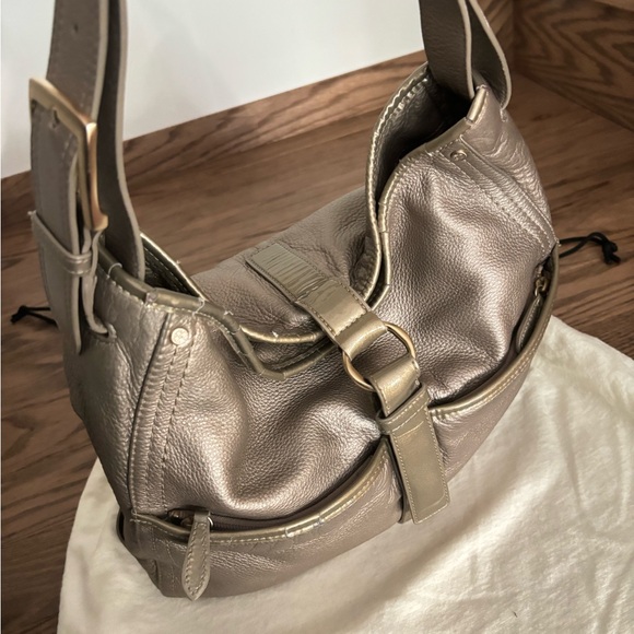 Cole Haan Metallic Hobo Shoulder Bag - Picture 10 of 14